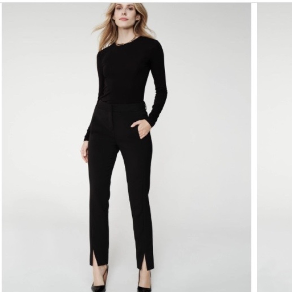 BCBGMaxAzria 'Kurra' Slim-leg Pant, Size 8 Black